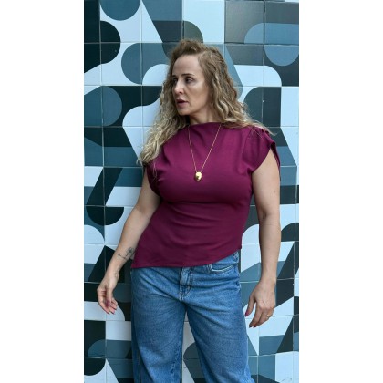 BLUSA BORDÔ TRITON